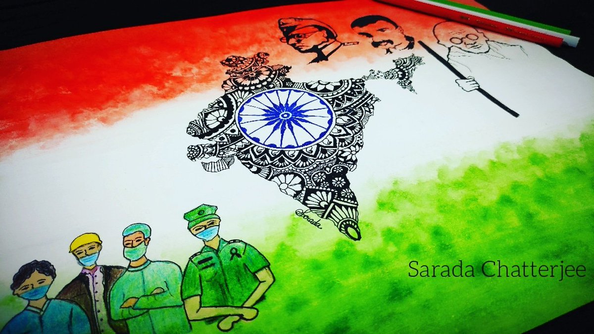 Sarada_Chatterj's tweet photo. Happy Independence Day 🇮🇳It's my tribute to the real warriors and the freedom fighters of our country 🙏
YouTube link~ https://t.co/gsRlpoRRoH

#IndependenceDayIndia2020 #JayHind #swatantratadiwas #74thIndependenceDay #15thAugust2020 #IndianArmy #Indians #BharatMataKiJai #Bharat https://t.co/57Q3t0WlZL