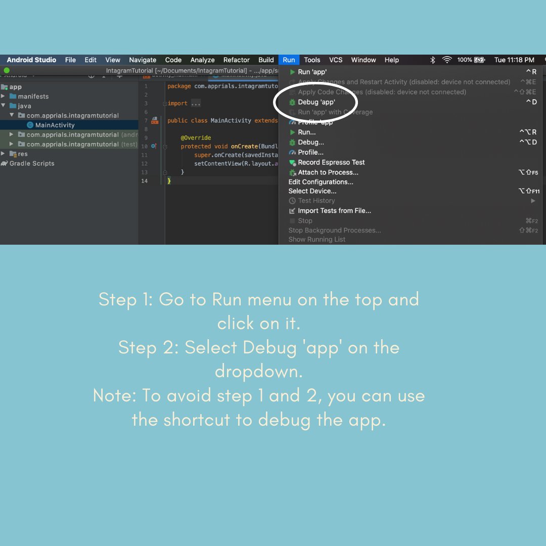 code_boba's tweet image. Here you are going to learn how to debug in Android Studio, like if this helped you.
#DebugTutorial #debug #tutorial #AndroidStudio #Guide #android #app #developer #programmer