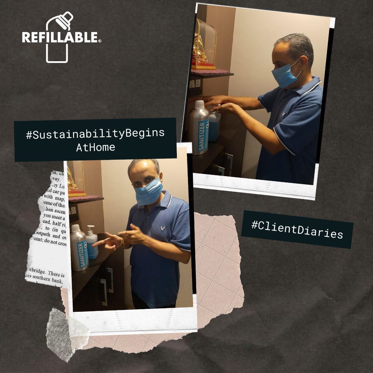 RefillableIndia's tweet photo. Buy
IN
Our
Durable containers only
Please don't be so plastic
PS - Read the first letters of our caption carefully 😋
#binod #binodmemes #sustainableliving #reuse #plastic #plasticfree #zerowaste #refillpack #refill #homecare #liquid #sanitizer #refillable https://t.co/ADug4Nn82r