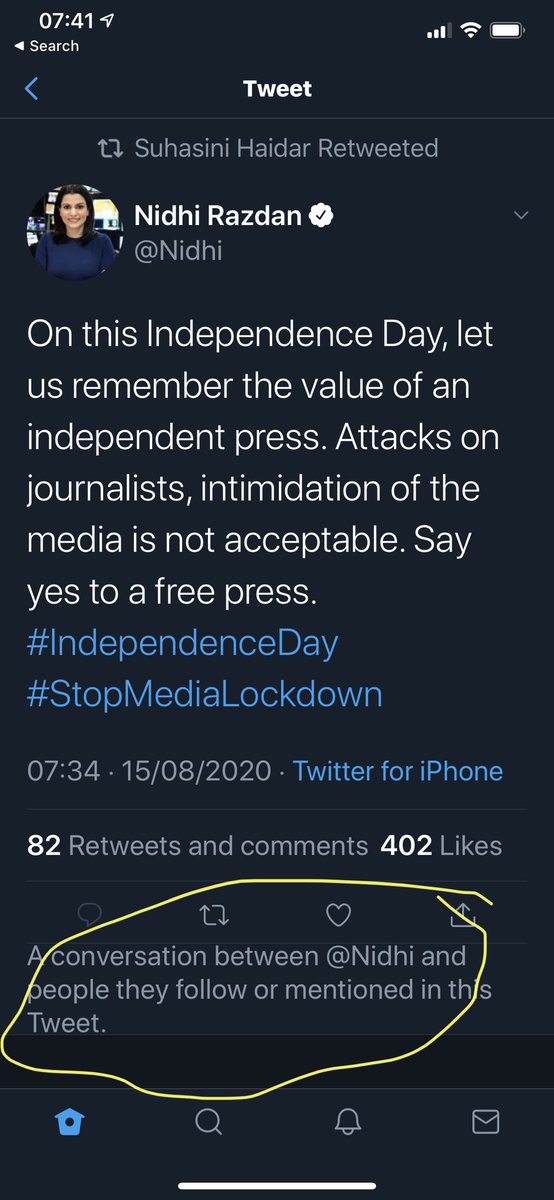 praburamswamy's tweet photo. On #IndependenceDay Some Journalists think they have got their independence by not letting members of social media expose them ! Will that work @Nidhi #StopSocialMediaLockDown #ShowSomeGuts https://t.co/YHlr2Q44Ld