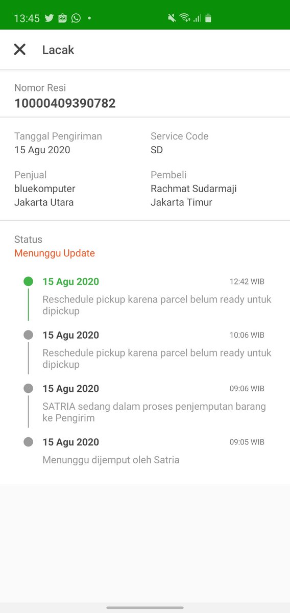 arciumcomms's tweet photo. @anteraja_id tolong di cek ya nomor resi ini, udah 2x reschedule .. selalu alasannya paket tidak siap, padahal udah siap. Aneh nih kurir yg jalan @TokopediaCare tolong bantu cek juga ya min, order dari kemarin siang padahal. Katanya tepat waktu, sameday service masa 24 jam wkwkwk https://t.co/nvRfJHJRSK