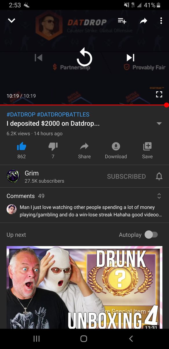 SkylerMars's tweet photo. @GrimzYoutube Good vid, cheers! https://t.co/wMGz4PDM90