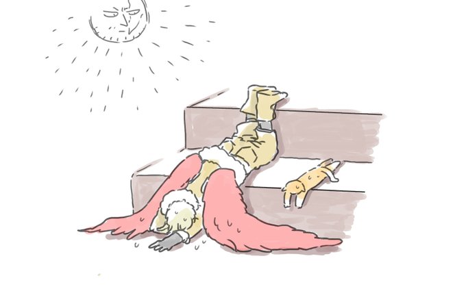 とける
(この大理石のかいだんきもちいいね) 