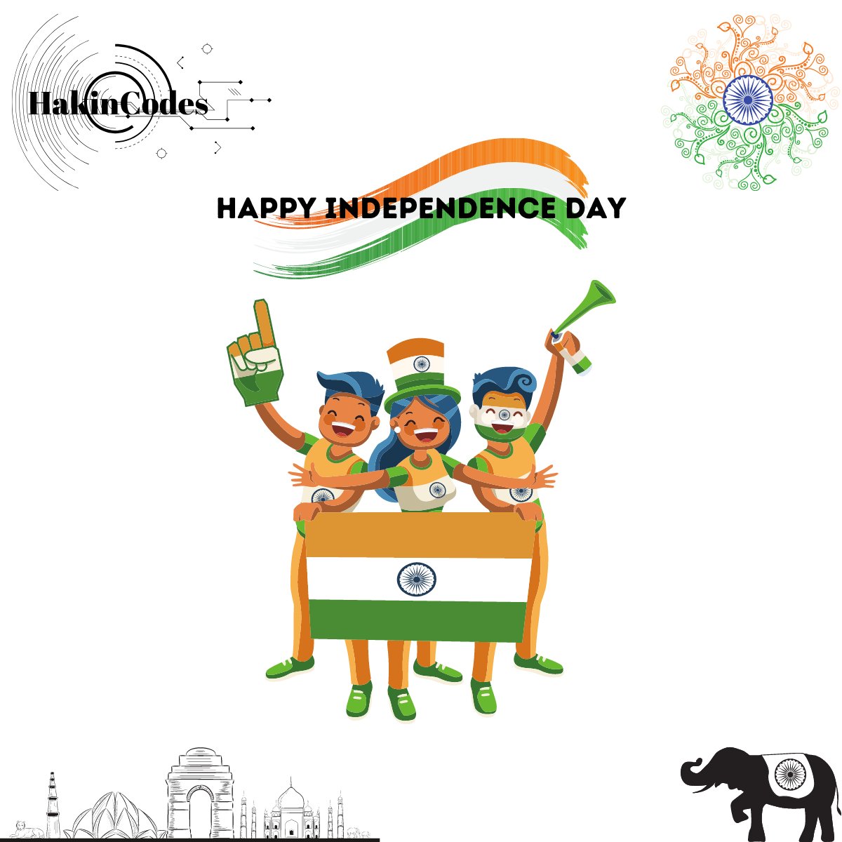 hakincodes's tweet photo. Hey #everyone,
Our @hakincodes team wishes you all a very Happy Independence Day to all.🇮🇳🇮🇳

#hakincodes #india #IndependenceDayIndia2020 https://t.co/p8qs9Xzbp4