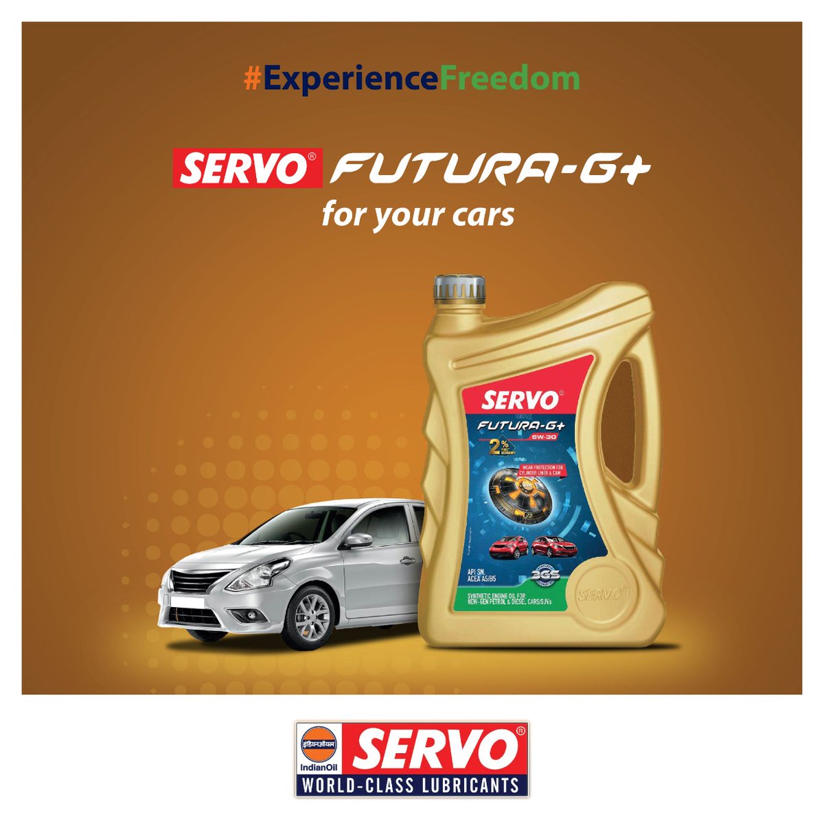 #ExperienceFreedom with Servo Futura-G+ for your cars. Wish you a safe #IndependenceDayIndia2020 @IndianOilcl