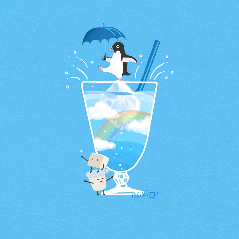 暑いので涼しげな画像を貼る 涼しげ4点セット 一色十秋 イッシキトアキのイラスト 暑いので涼しげな画像を貼る 涼しげ4点セット 一色十秋 イッシキトアキのイラスト
