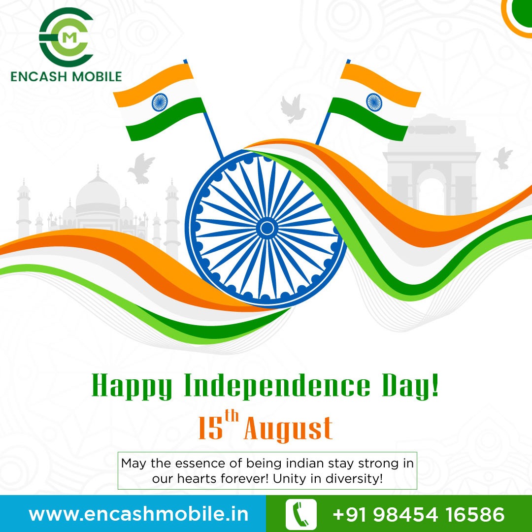 EncashMobiles's tweet photo. Happy Independence Day! 
Let us all be proud of our beloved nation. We all have to collectively strive to make India vibrant, strong, and supreme.
Jai Hind!
#HappyIndependenceDay #15August #encashmobile #selloldmobile https://t.co/aoAO8DNmrv