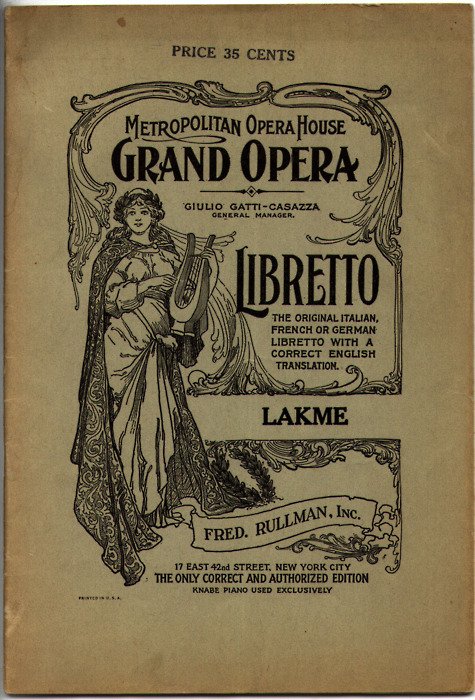 5) After much deliberation, he decided to call it Lakme--incorporating the dramatic and glamorous appeal of the French opera after which it was named.