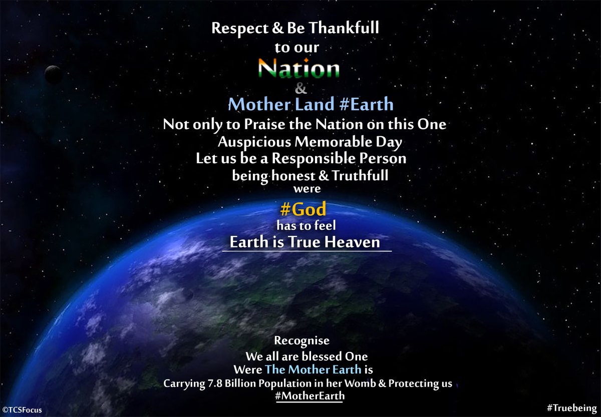 Saulstephen9's tweet photo. Respect our Nation also
#MotherEarth
#TrueBeing
#Responsiblecitizen https://t.co/t47MLGosKA