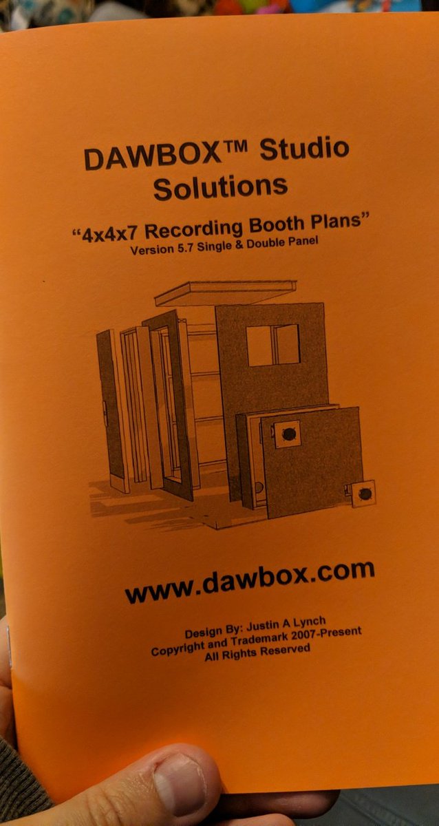 jeffreynbaker's tweet photo. My plans finally came in. I've reached out to a lot of the prefab companies and right now I can't justify that kind of expense. But I have a father who's a carpenter and we've got nothing but time. I figure for now this is the best route for me. #dawbox #voiceactor #homestudio https://t.co/jJhCgikBA5