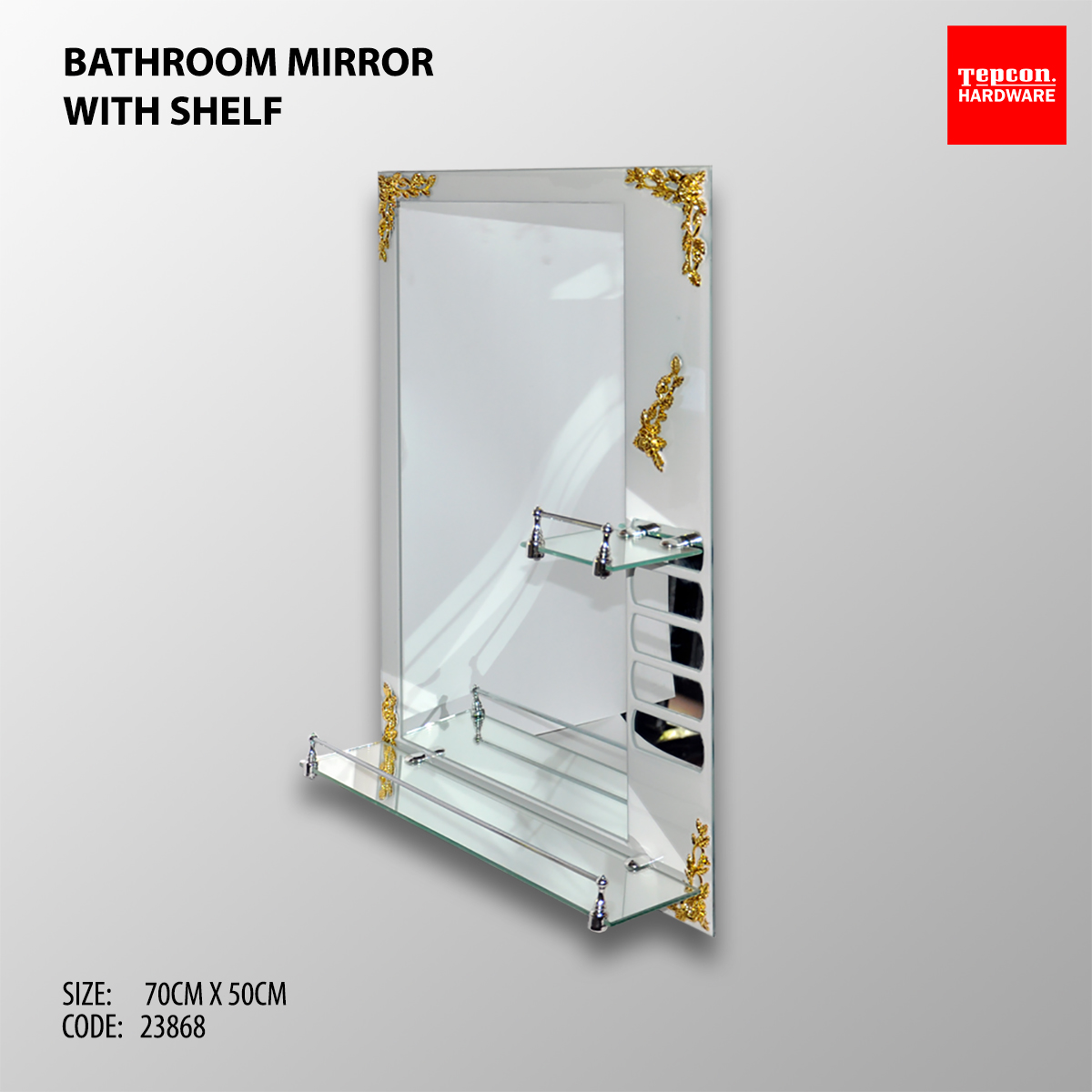 MIRROR MIRROR WITH SHELF 70CMX50CM

NEW STOCKS AVAILABLE

#tepcon #tepconhardware #homedecor #bathroom #mirror #hardware #building #interior #design #decoration