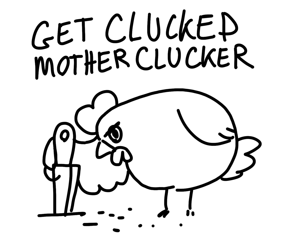@dayn_does_comix pecks angrily, plotting revenge. 