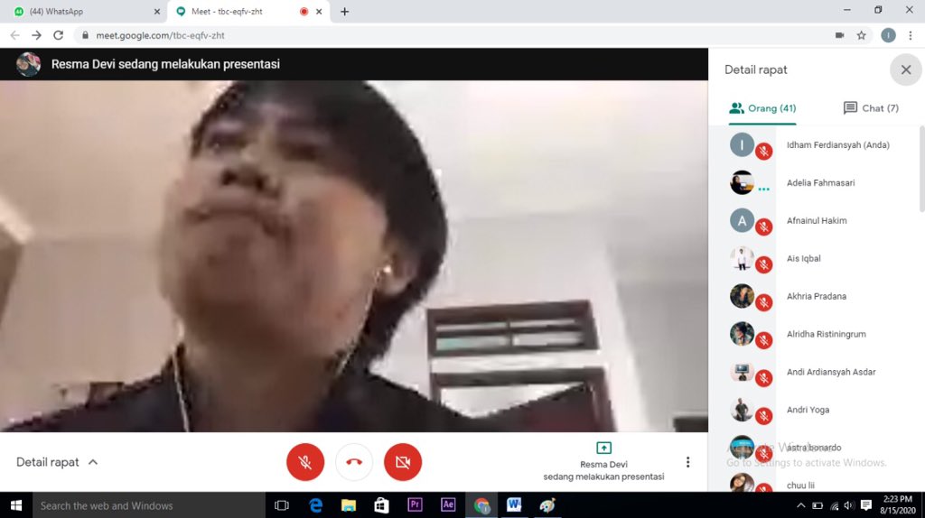 NOW : Pelaporan Divisi Penerbitan dalam agenda Rapat Anggota II Periode 2019/2020