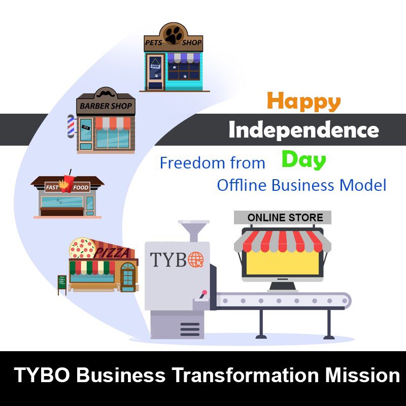 TYBOsocial's tweet photo. This Independence Day, get freedom from old business troubles and Take Your Business Online with Us...
.
.
Connect now +91-8802673153
#independenceday #independence #independencebusiness #onlinebusiness #TYBO #takeyourbusinessonline https://t.co/VxjbO4vWMv