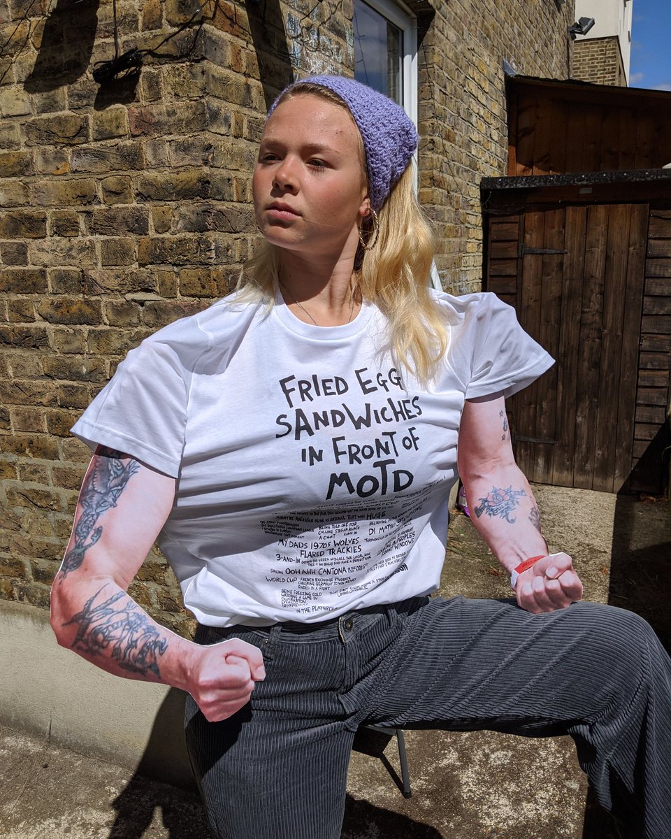 rosiemcginnart's tweet photo. 8 of us were asked to design a T-shirt for @season_zine that celebrates unity in football and here's a stud muffin wearing mine
fans' first football memories, some belters on there x 
£25 available for 21 days only : https://t.co/LUAuuQvt0a 20% of my cut going to @CurriculumBlack https://t.co/QxAsok4eQz
