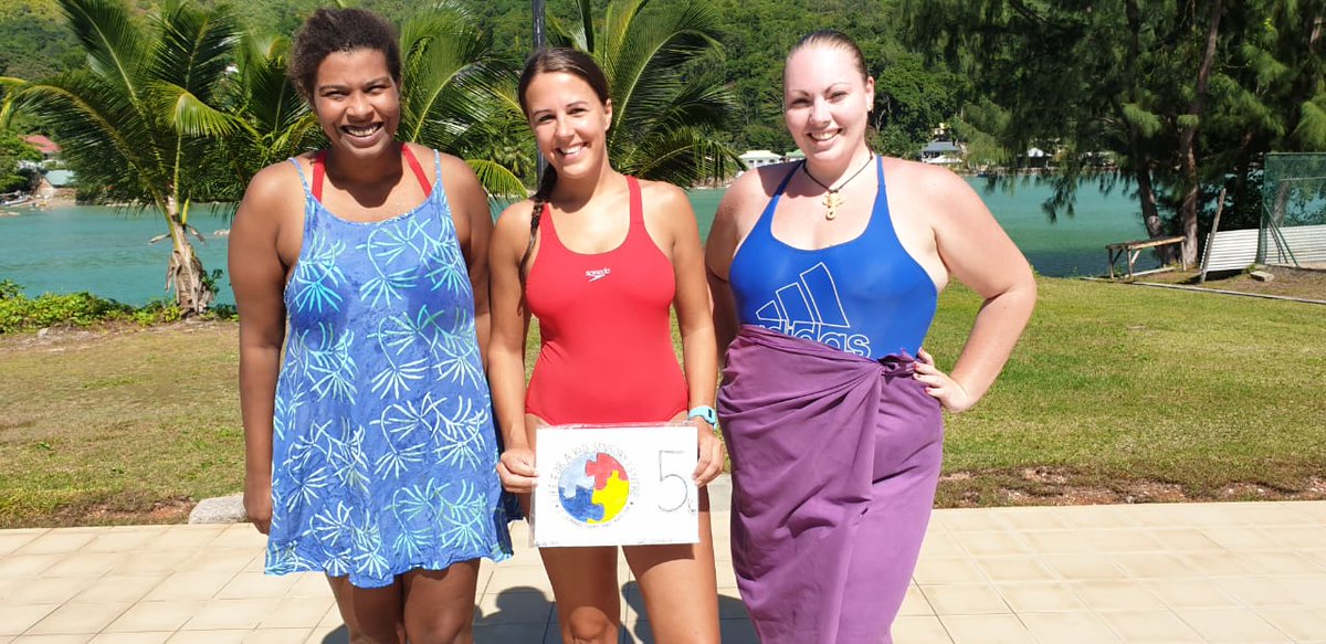 A successful morning here! We completed our 5km swim in an hour and a half for charity and whilst I'm totally exhausted I'm pretty proud of us too! #swimming #charity #5km #seychelles