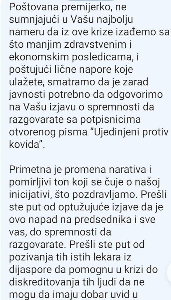 UjedinjeniRS's tweet photo. Nalazimo se usred #Covid_19
pandemije. 
Svaka odluka doneta o merama mora biti 
❗savesna, ❗profesionalna❗što efikasnija❗

Da li je politika iseljena iz KŠ? 
Nije.
Nije
Nije.

Mesec dana smo strpljivi, #UjedinjeniProtivKovida i tražimo ispunjenje 6 zahteva. 
Vreme je.
⌛⬇️ https://t.co/RL5tnmy7e0