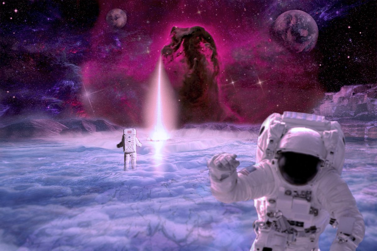 NinjaPonji's tweet photo. Elon's trip to Mars takes a detour, this happens, what should I add to save the astronauts? #SpaceX #photoshop https://t.co/5tgrtp1uTy
