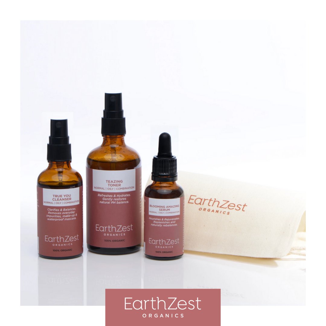 Earthzest's tweet photo. Our Daily Skincare Kit for Normal / Oily / Combination Skin has been specifically formulated to meet the needs of excessively oily skin to stop breakouts,  heal and sooth stressed-out complexions, allowing a return to their natural, rested state.

https://t.co/9vBvvVPrd3 https://t.co/7Gcljtcs4J