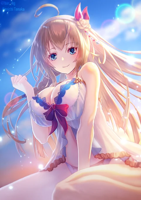 今日は「プリンセスコネクト!Re:Dive」2.5周年記念日ですね〜!お祝いにプリコネの水着ペコリーヌを描いてみました〜! #プリコネR #プリコネアニバーサリー 