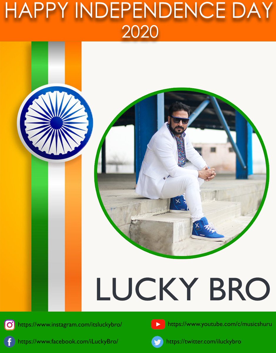 iLuckyBro's tweet photo. Wish you all a very Happy Independence Day 2020
.
LUCKY BRO https://t.co/bwBTLLdv8h
