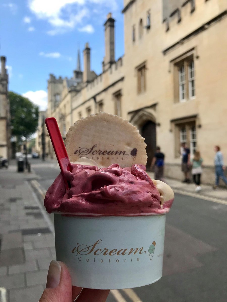 prbi_Iain's tweet photo. You may have to imagine the blue sky bit, but the #foodie treats will still be waiting in #Oxford city centre, like these #indie examples @iscreamoxford &amp; @OxfordCheeseCo @CoveredMarketOx, @TheNosebagOx on St Michael’s Street and @TheMissingBean on Turl Street. #rediscoveroxford https://t.co/3TpaALfd9n