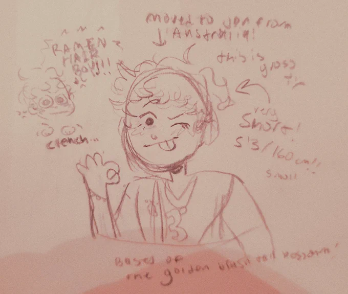i forgot to mention it last time but he plays bass in a band and music is his hyperfixation :] he has adhd too 