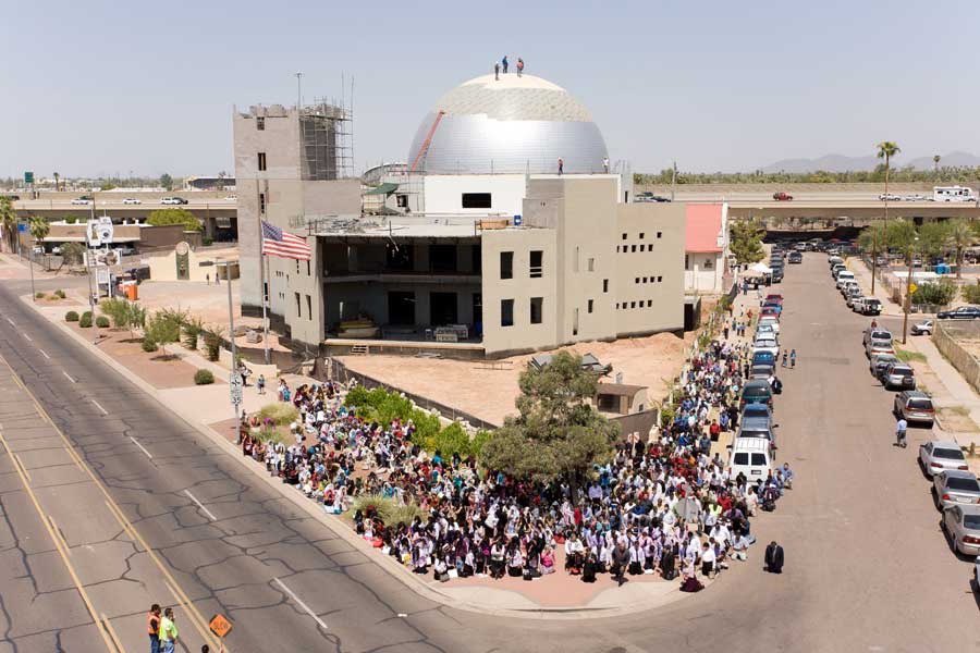 Phoenix church in the making to the beautiful temple it is today   #ElAmorNosUne