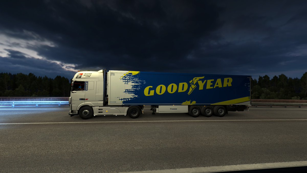 mamili1649's tweet image. sunset 🌉 #ets2 #DAFUnityEdition #goodyear