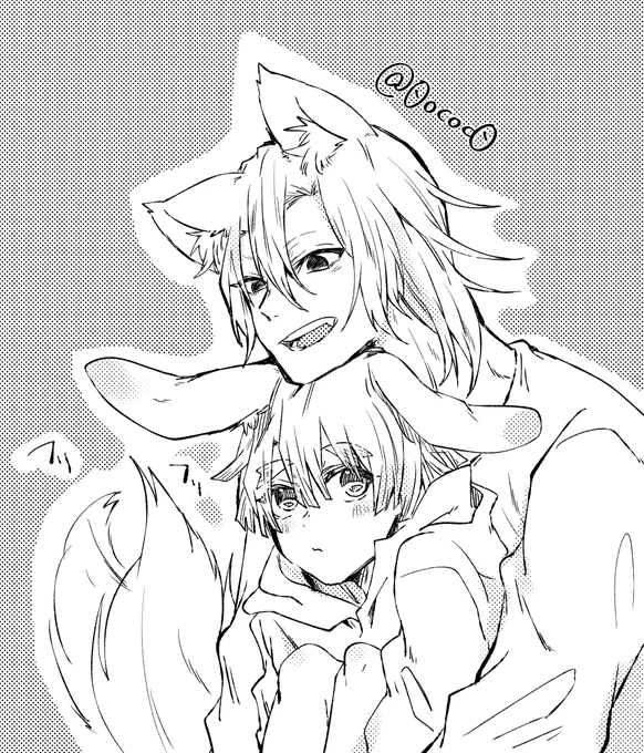 けもけもな宇善落書き 