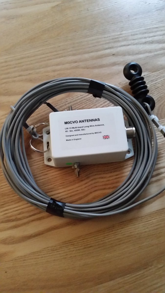m0cvo's tweet photo. The M0CVO Antennas Long Wires (LW Range). The LW-10 for 40m - 6m and the LW-20, 80m - 6m via your ATU.  Both available from https://t.co/5sa9Npb3Fz https://t.co/Q7Fy7tGIPS