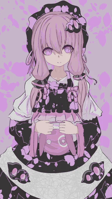 #結月ゆかり
ゆかりにふわふわした服を着せたかったイラスト
色違い→ 