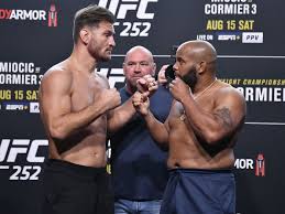 event_ufc's tweet photo. UFC 252: Miocic vs. Cormier 3 is an upcoming mixed martial arts event produced by the Ultimate Fighting Championship that will take place on August 15, 2020 at the UFC APEX facility in Las Vegas, Nevada, United States.

Link : https://t.co/eMiEr5Hw7t 

#UFC252 https://t.co/nX15miOUQM