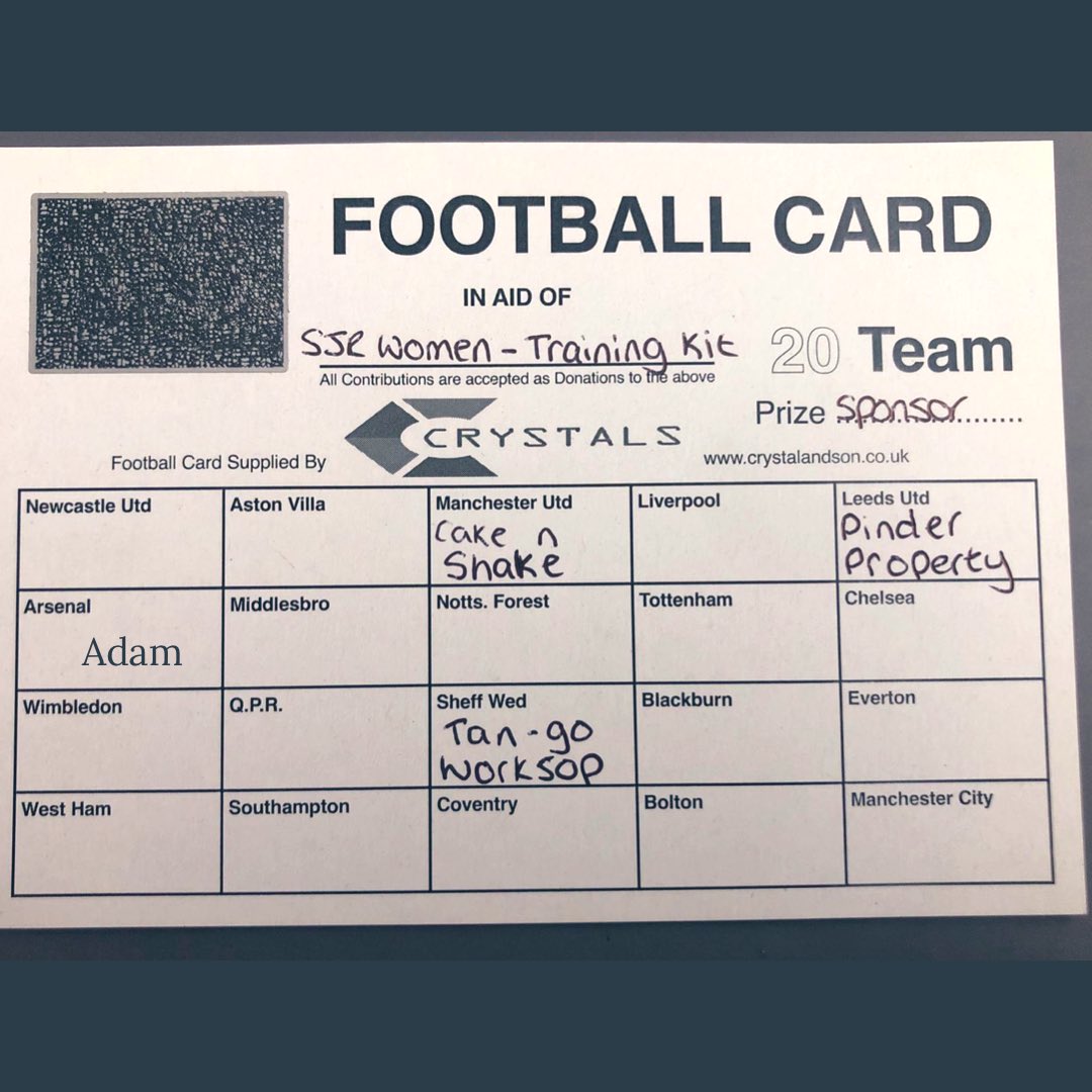 BE OUR SPONSOR FOR THE NEW SEASON!!

For only £25 you could win £500 worth of sponsorship including:

🔹 Your logo on front of the new training kit
🔹 Social media support
🔹 Free entry to home matches
🔹 Signed team photo

DM with your choice of team to enter

#Sponsor #worksop