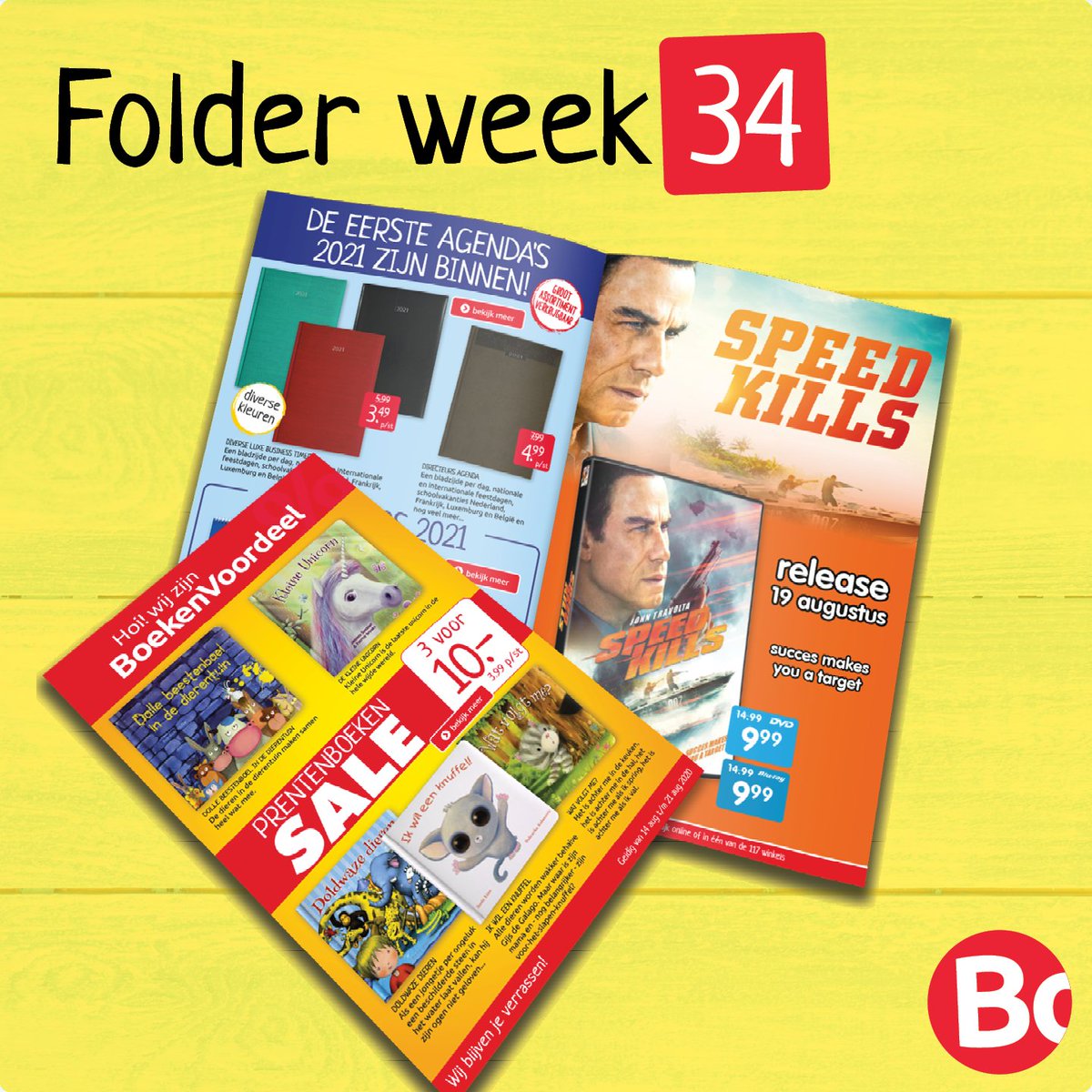 Bekijk de folder van week 34 op onze website. Deze week: honderden boeken van top auteurs, nu 2 voor 12,50. 

Daarnaast diverse Rien Poortvliet boeken nu 4,99 per stuk en nieuwe hobby series!

Bekijk hem hier: ow.ly/xIFX50AZB7d
