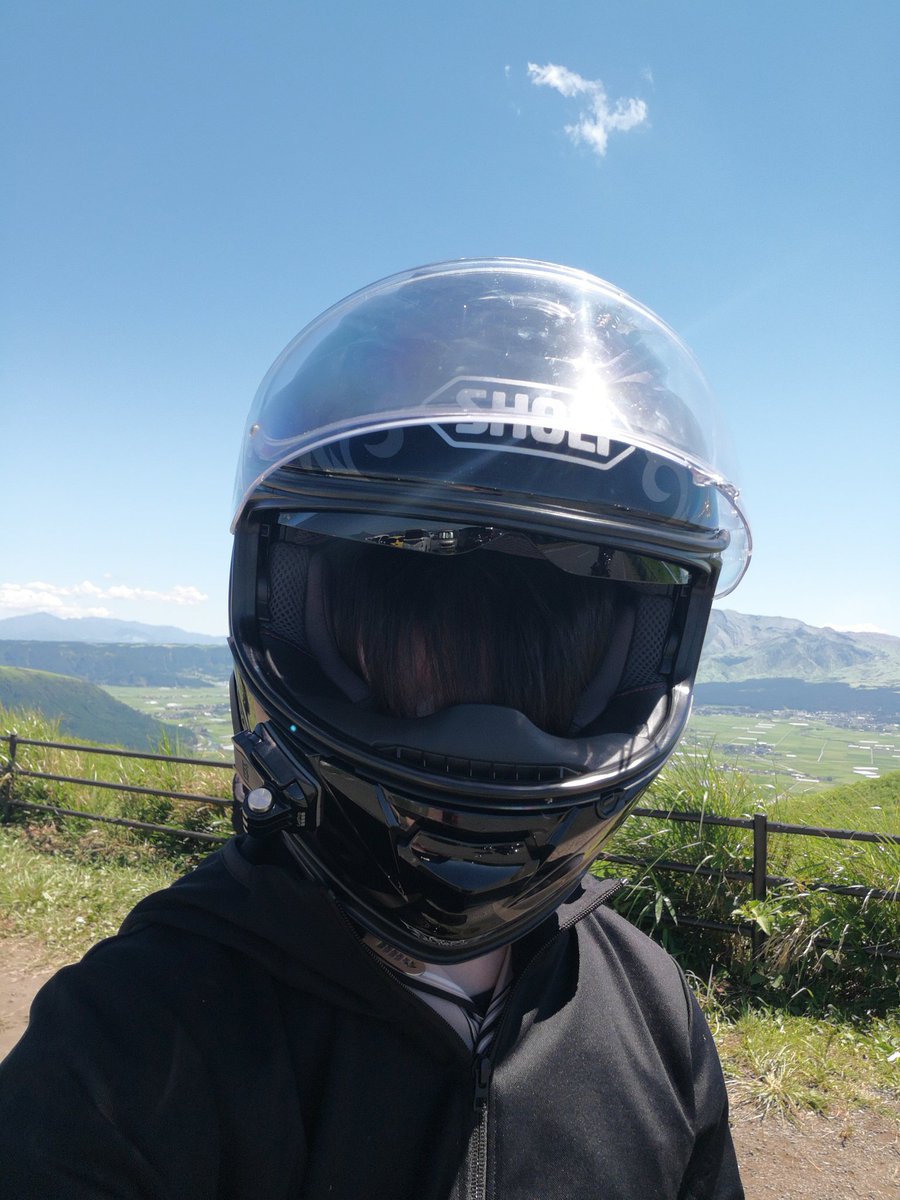 大学生 バリオス ライダー ミヤビ 見てみて 自前のサンバイザーw なんもみえないw髪切ろ 前髪長すぎ サンバイザー バイク乗りとつながりたい