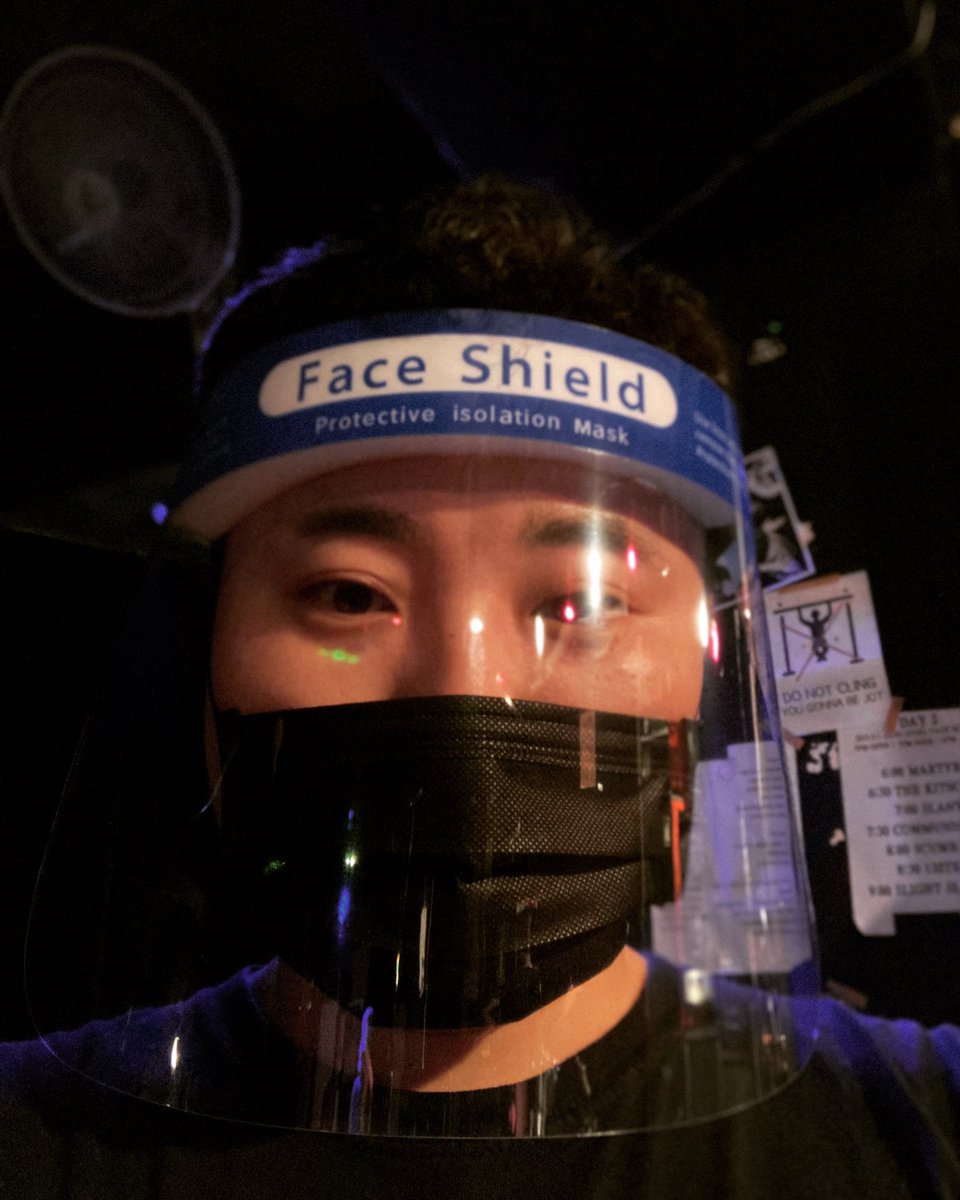 HxC_BlackMurder's tweet photo. Face Shield for todayโs show... #๋์์จGBN #GBNLiveHouse #์ง๋น์๋ผ์ด๋ธํ์ฐ์ค #๋ฌธ๋ #Mullae #์์ธ #Seoul https://t.co/GJznwfwcVj