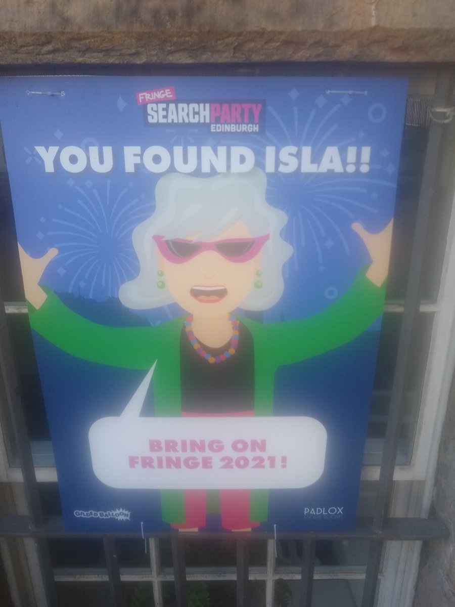 ClaireCraig_PT's tweet photo. Late to the party but I'm now onto my #weactivechallenge board,being more active in August& beyond! #WAC201 You can take part too here. https://t.co/MqMjExsTZD
we completed the @Gildedballoon #searchparty @edfringe &found Isla!walked around 6000 steps on the way 😀 #ahpsactive https://t.co/vDsmYTdJBs