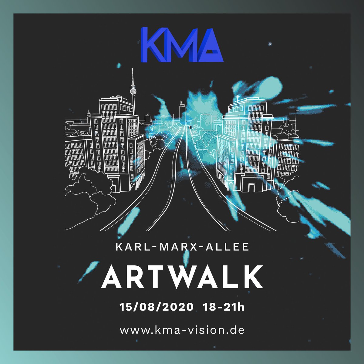 strollology's tweet photo. tonight we‘ll show an AI generated artwork at @computerspielemuseum_berlin and @fotopioniere - our contribution to KMA Artwalk 15/08/2020 18-21h. More info: https://t.co/7hAuxehrWA #artwalk #karlmarxallee #aigeneratedart https://t.co/sACaW0GlzY