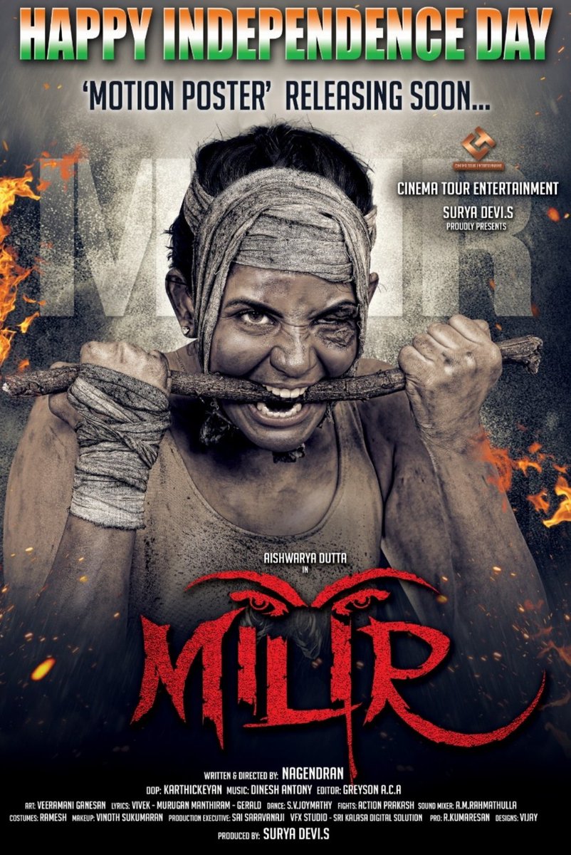 ilanchoorian2's tweet photo. #MilirMotionPosterComingSoon #மிளிர் #Milir #MilirFirstLook
Producer: @SuryaSuryadevi
Dir @Nagendran0007 @Aishwaryadutta6
@ActorSharan
@AmmKarthickeyan
@music_Dinesh_DA
@Lyricist_Vivek @muruganmantiram
@veeramani_art
@greysonfx https://t.co/M3IPZzAPa9