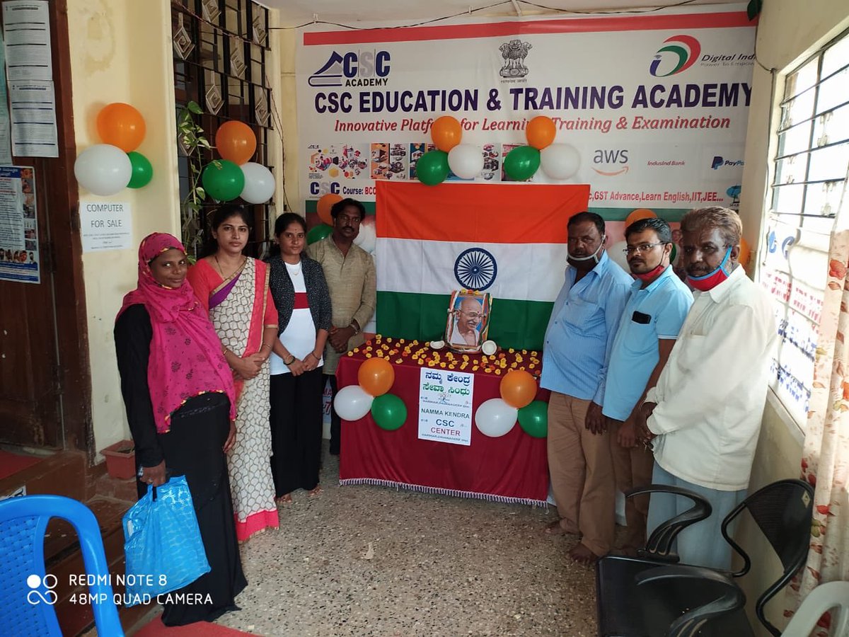 dintya15's tweet photo. CSC academy from Karnataka- celebration of Independence Day https://t.co/v5a8o9SyIv