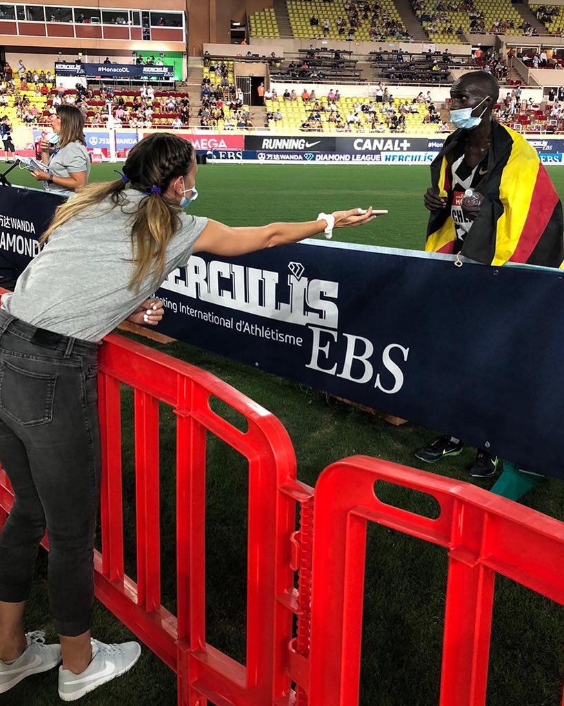 michellesammet's tweet photo. Special experience to be part of some socially distanced, masked-up, world-class live athletics at @MeetingHerculis again after 5+ months of just working off screens.

Herculean (get it?) effort from everyone involved and special shout out to the athletes who brought the 🔥 🔥 https://t.co/qSNOwcsDTB