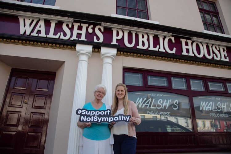 VFIpubs's tweet photo. Today marks 5-month anniversary since Ireland's pubs shut. To show solidarity with colleagues and remind Government supports are needed to help our sector, publicans will post #supportnotsympathy photos all day. We're starting with Walsh's Pub, Charlestown, Mayo @MichealMartinTD https://t.co/IQ79UnmnZ9