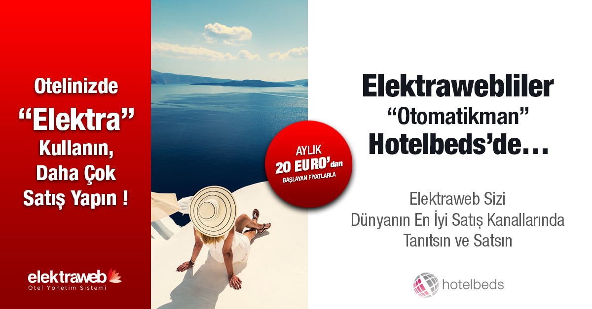 ElektrawebPMS's tweet photo. ELEKTRAWEBLİLER “Otomatikman” HOTELBEDS’DE!
Elektrawebliler Odamax, https://t.co/jR5a9NutbQ ve Expedia'dan sonra HotelBeds’de de OTOMATİK satış yapabiliyor.
#elektraweb #elektraotel #hotelbeds #booking #expedia #odamax #otelyonetimi #otelprogramı #otelyazılımı #kanalyonetimi https://t.co/8fiKAtYc6e
