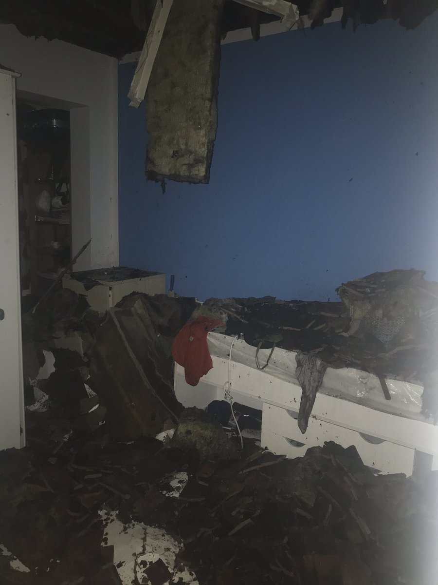 My mother has a part time job with such a small income, we were already struggling. With no savings, and the amount of damage, the last few days have been our worst. The roof has completely collapsed and everyone kept telling us how lucky we were to be alive.