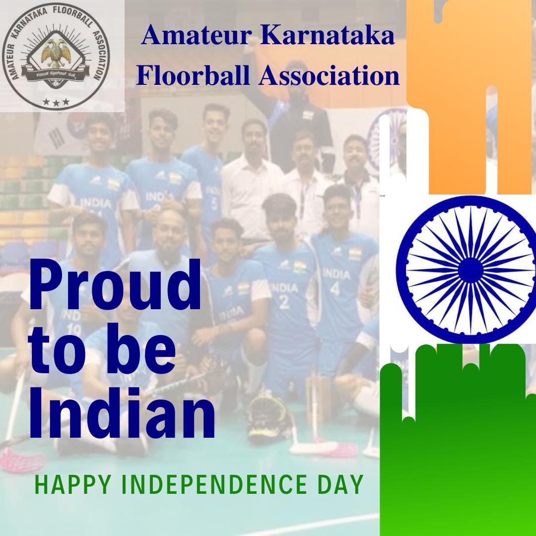 KarFloorball's tweet photo. On this special day here’s wishing our dreams of a new tomorrow come true! May your Independence Day day be filled with patriotic spirit! Happy 74th Independence Day! https://t.co/gbyEyARFGZ