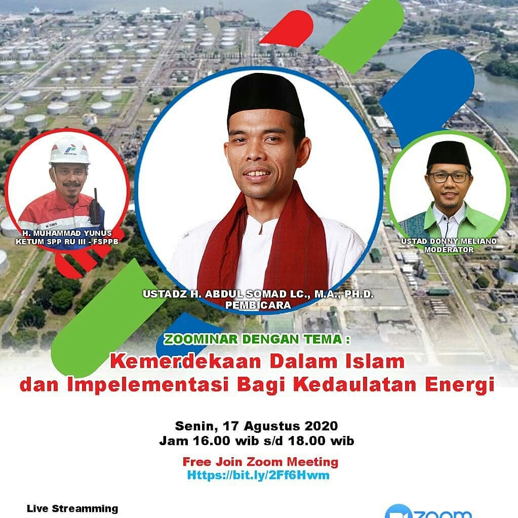 FSPPB_Official's tweet photo. SPP RU III - TOLAK IPO PERTAMINA 

Topic: Kemerdekaan Dalam Islam dan Implementasinya Bagi Kedaulatan Energi 
Time: Aug 17, 2020 03:30 PM Jakarta 

Join Zoom Meeting 
https://t.co/UI9701LeIR

Meeting ID: 726 560 3828 
Passcode: SPP-RU-III

Open Room : 15.00 Wib

@sppru3_fsppb https://t.co/GGeEmo7r6p