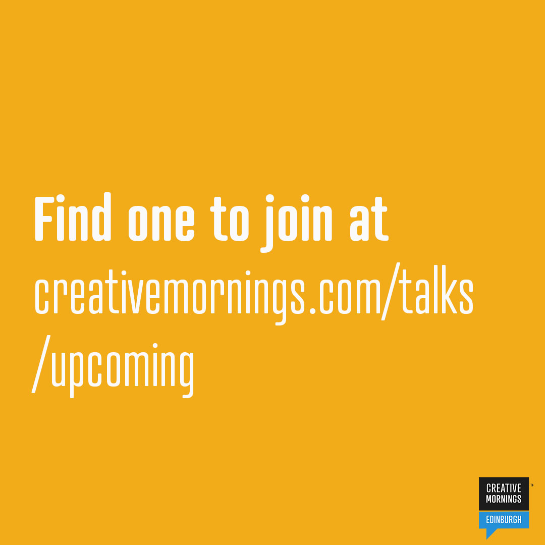 Edinburgh_CM's tweet image. We're taking a break for August - but why not check out how one of the other #CreativeMornings chapters approach this month's theme of 'Stress'?
Go to creativemornings.com/talks/upcoming to see all the online events happening this month!
#CMStress #CMEdi