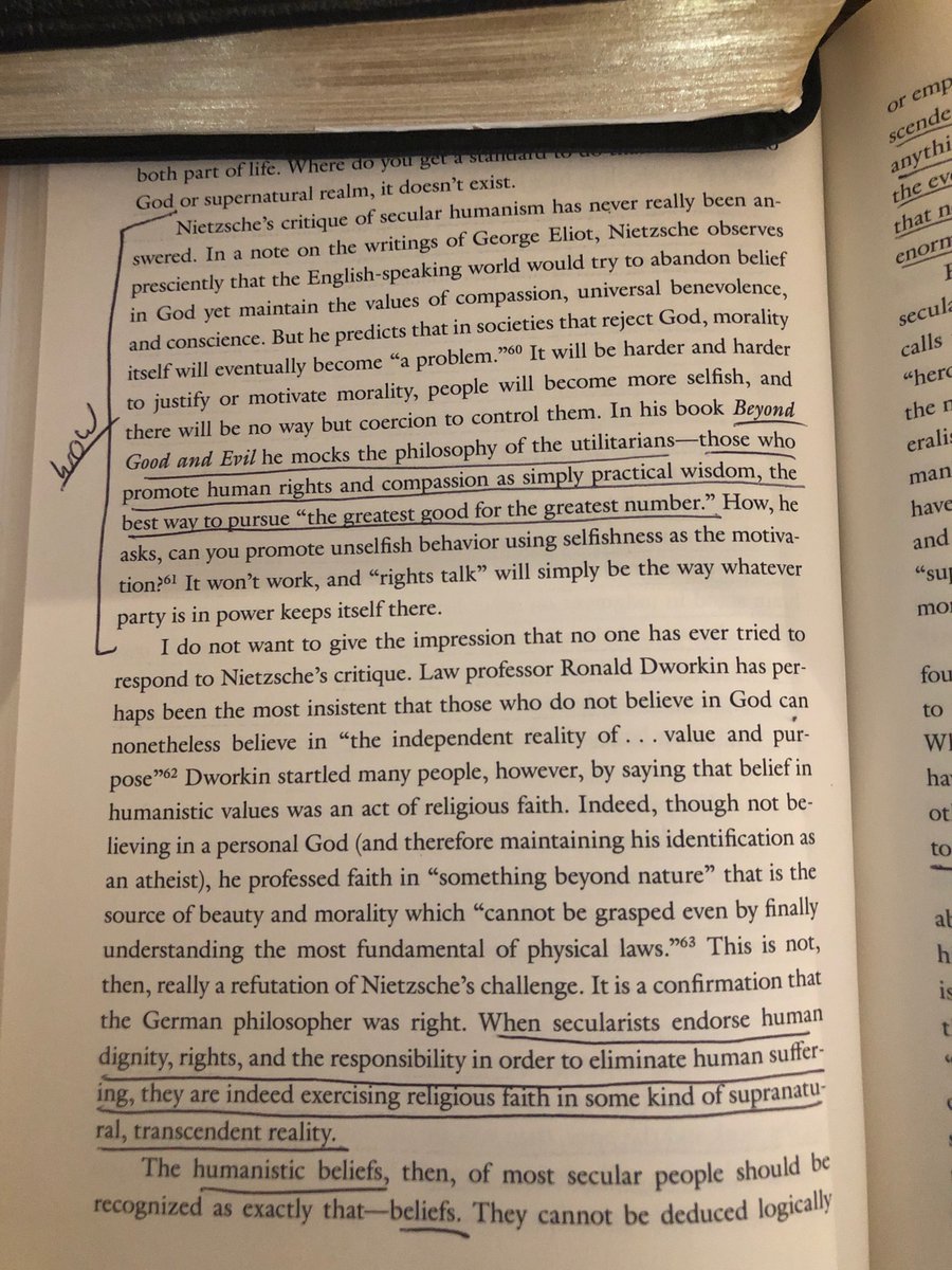 znielsen's tweet photo. Wow. Over a century ago Nietzsche nailed us as a culture. #Nietzsche #relativism #subjectivemorality #timkeller #MakingSenseofGod https://t.co/KaXxJsdY48