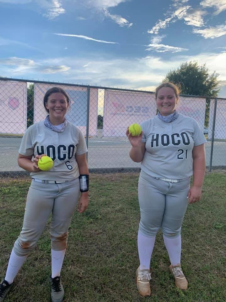 Fleming2024Ally's tweet photo. Having such a talented defense makes my job easy. I pitched a complete game against Lowndes Co. and we came away with the 11-2 win. Blessed to share game ball honors with another freshman teammate Abby. #beardown @HoCoSoftball https://t.co/oGxFKs8kBg